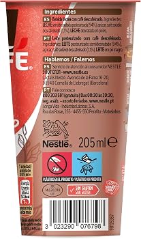 NESCAFE LATTE SHAKE CAPPUCINO DESCAFEINADO 205ML