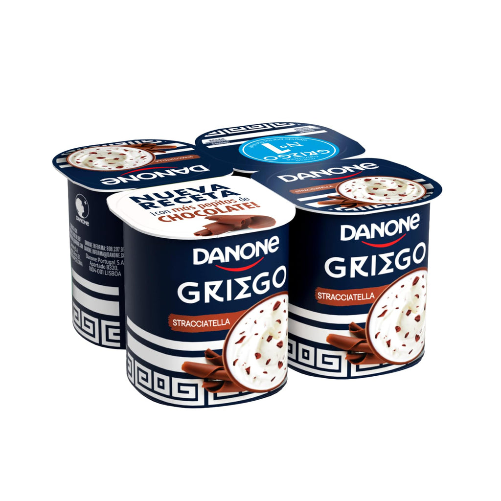 DANONE YOGUR GRIEGO STRACCIATELLA PACK 4 X 115GR