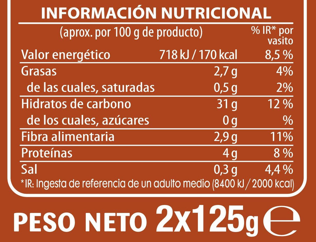 (*) BRILLANTE ARROZ INTEGRAL P.2 UDS 125 GR.