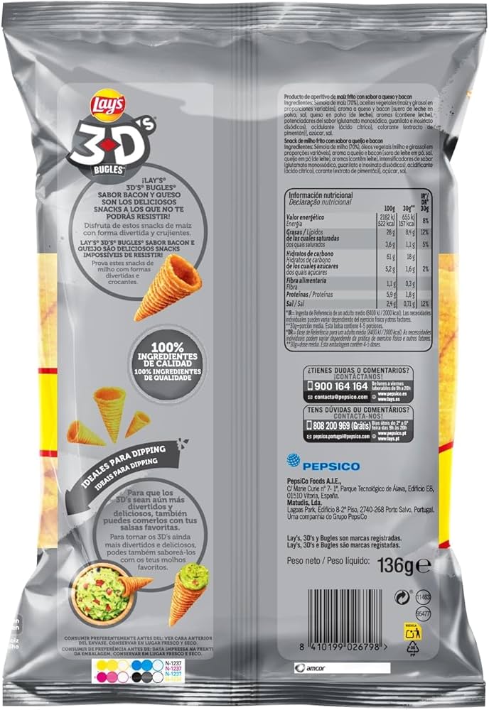 LAYS 3D´S BUGLES 85 GRS