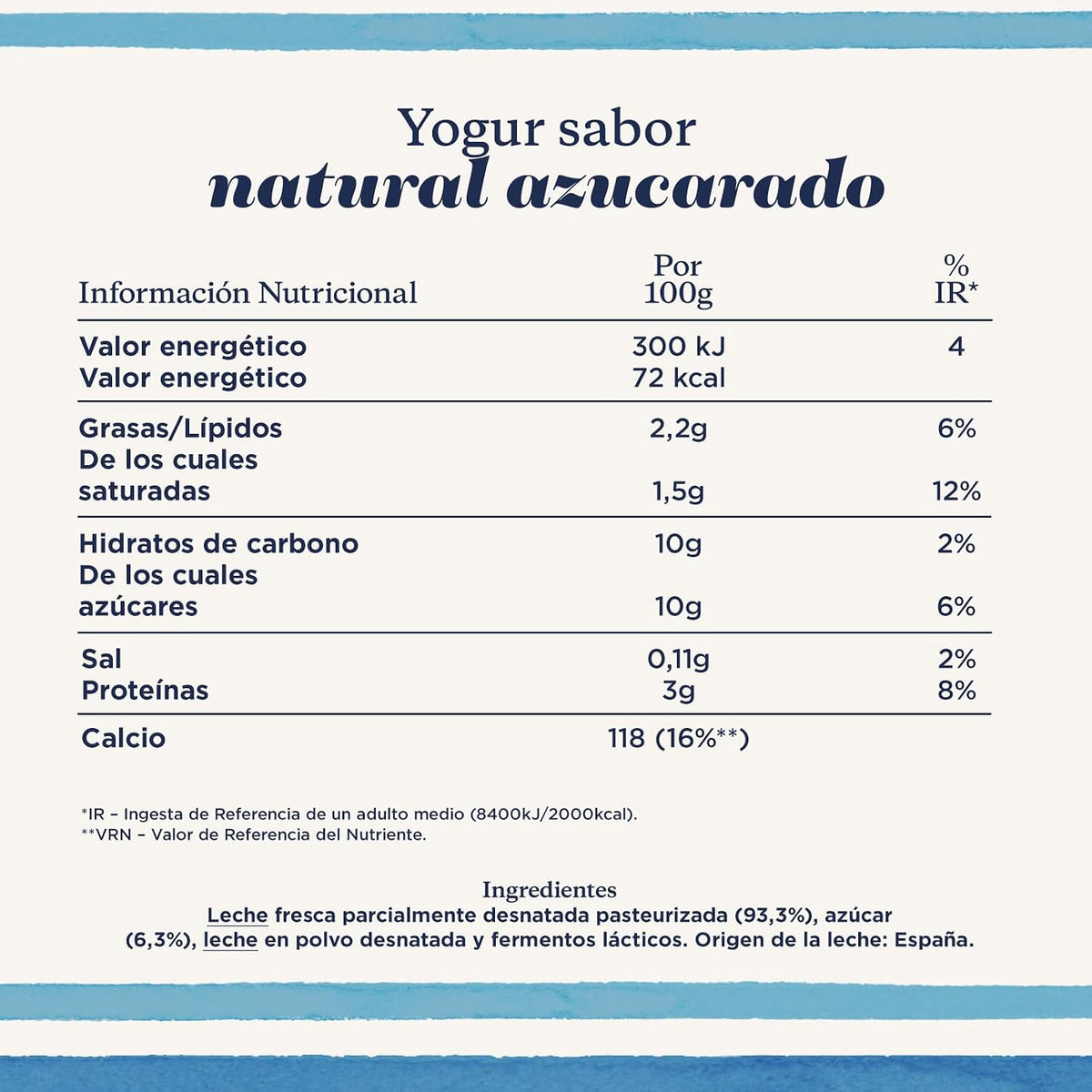 Danone Yogur Pack 8 Ud Natural Azucarado