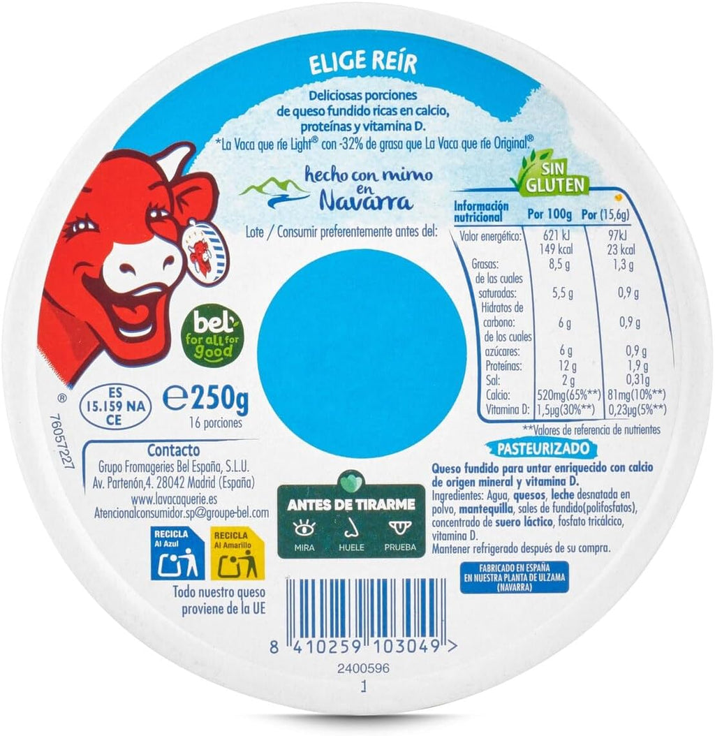 QUESO LA VACA QUE RIE LIGHT 16 UNDS. 250GR.