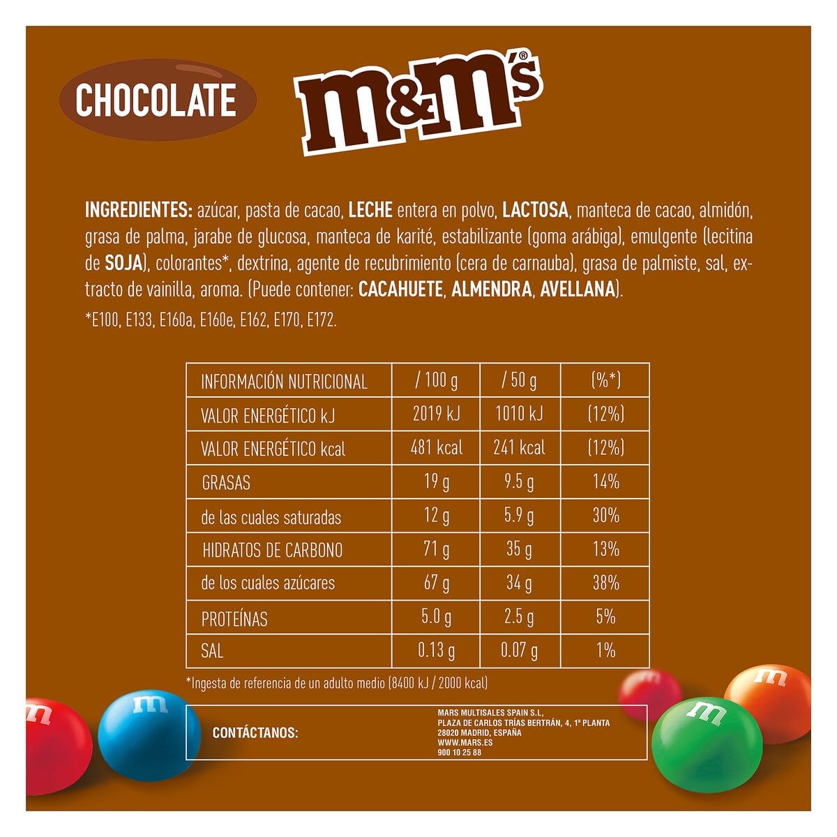 M&M CHOCOLATE 200GR