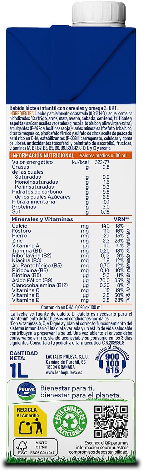 LECHE PULEVA MAX ENE/CR. CEREAL 1 L