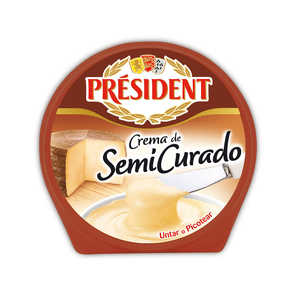 PRESIDENT CREMA QUESO SEMI CURADO 125GR