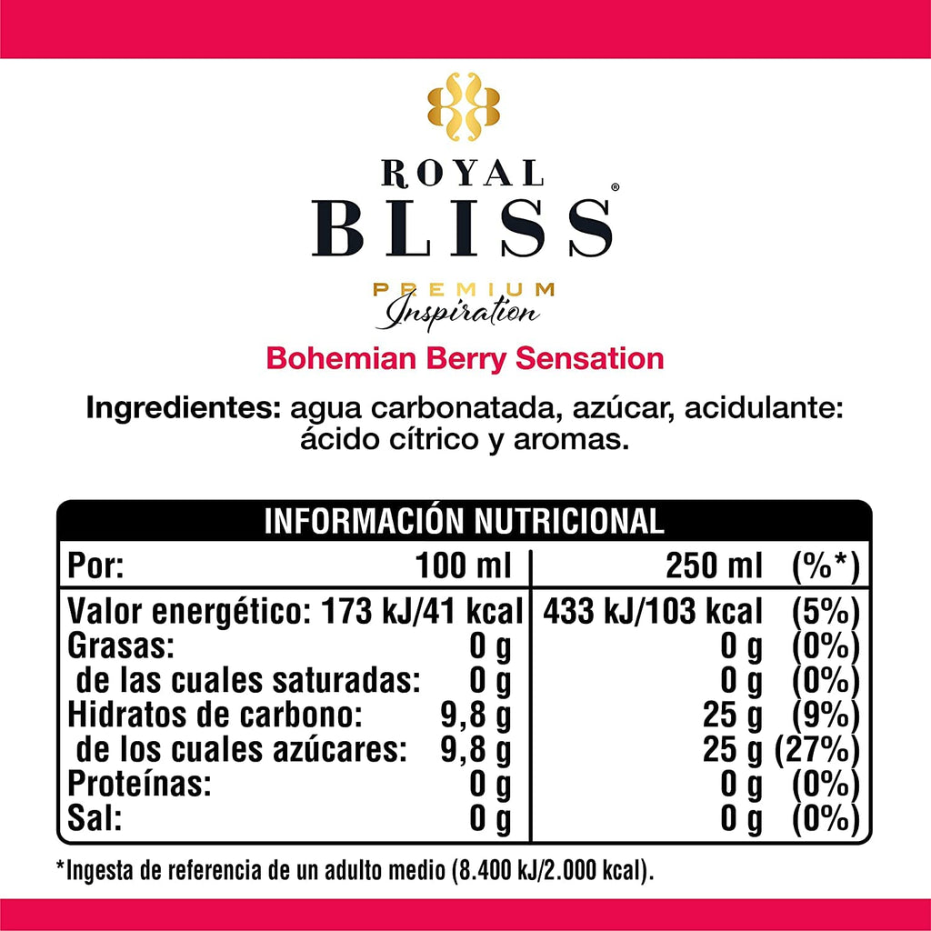 Royal Bliss Bohemiam Berry Sensation Tonica Lata 250 ml