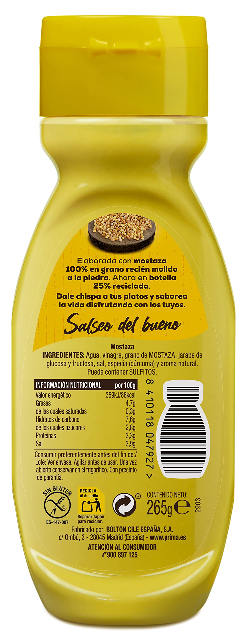 PRIMA MOSTAZA AMERICANA 265GR