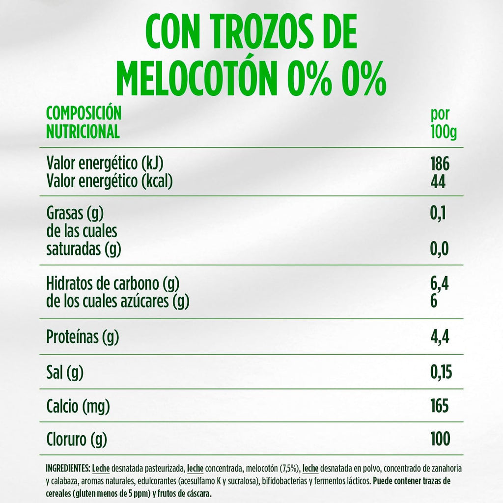 DANONE ACTIVIA 0% C/MELOCOTON PACK-4
