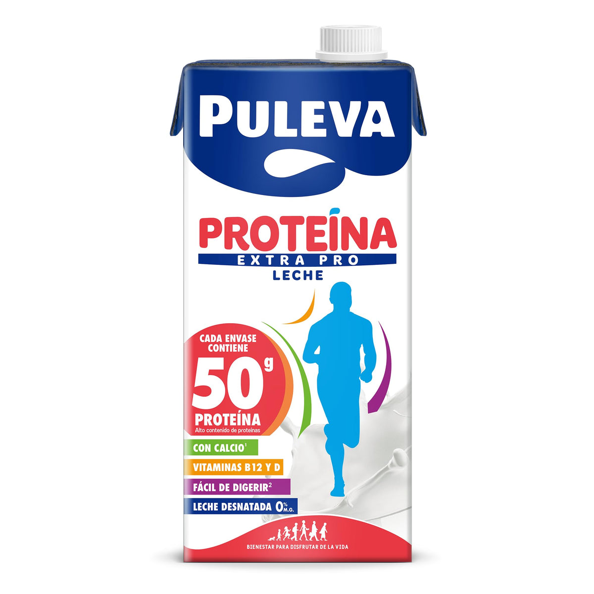 LECHE PULEVA DESNATADA PROTEINA 1 LITRO