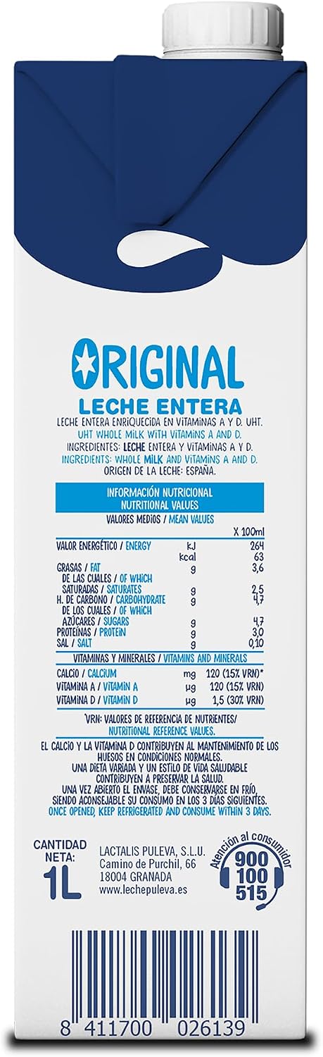 LECHE PULEVA ENTERA 1L