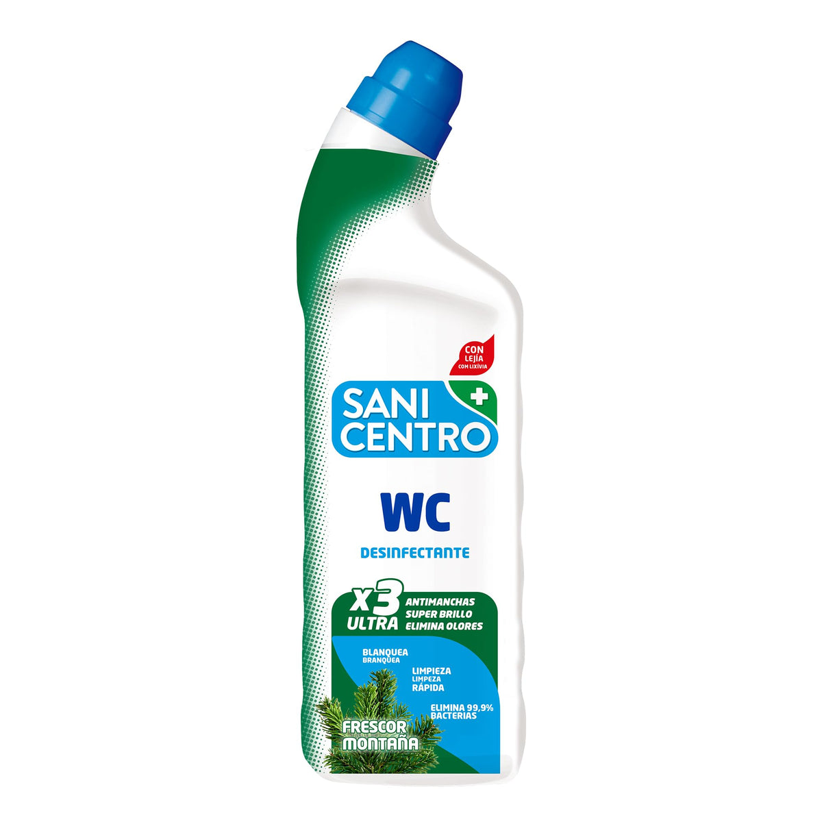 SANICENTRO GEL WC LIMPIADOR CLORADO FRESCOR MONTAÑA 1L