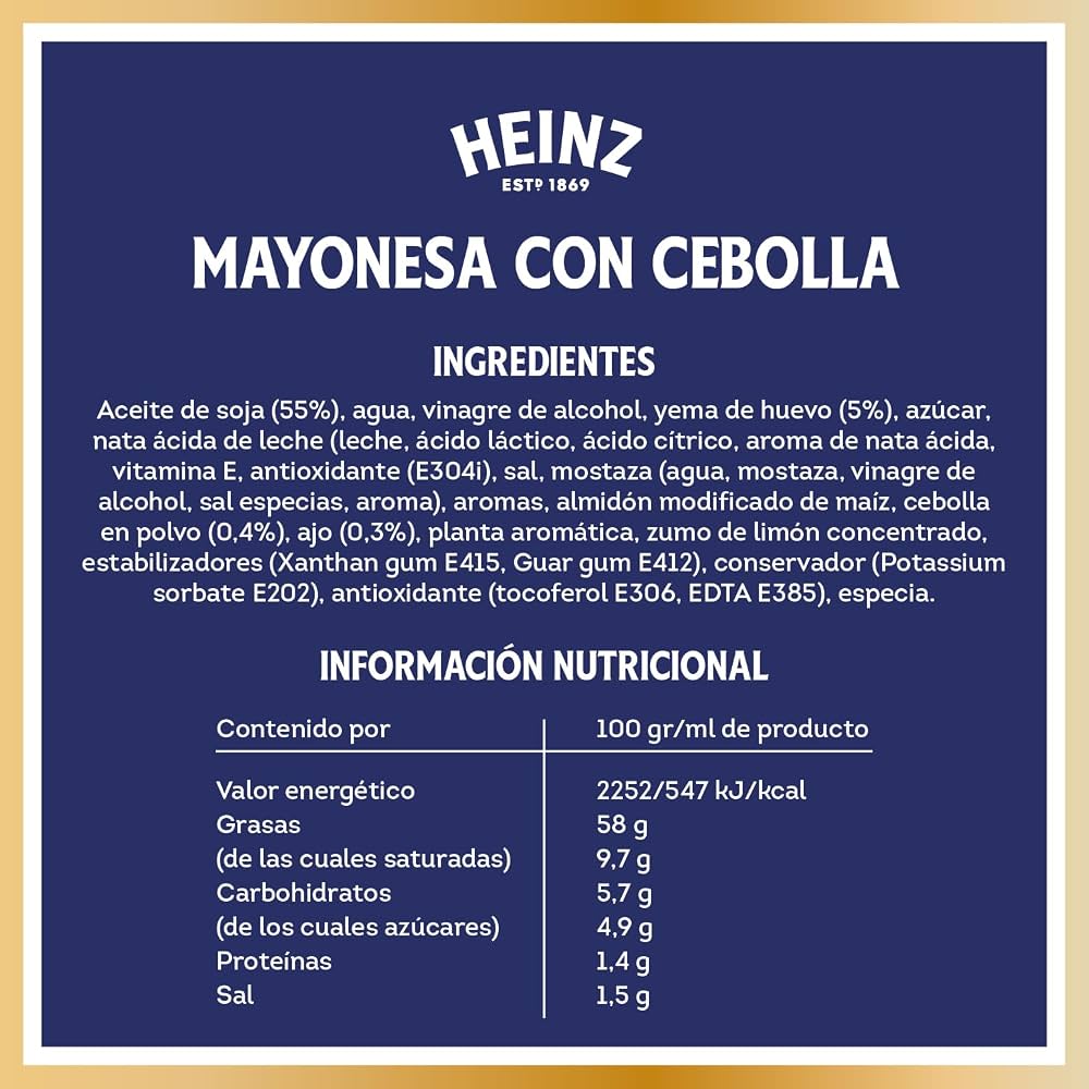 HEINZ MAYONESA CEB.CAR./AJO 395GR