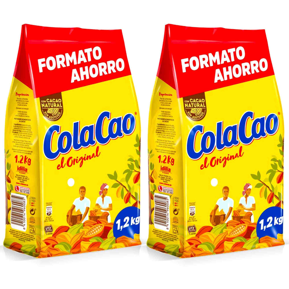 Cola Cao Original Pack 2 X 1,2 kg