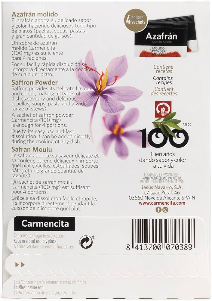 CARMENCITA AZAFRAN MOLIDO EXTRA 0.4G.