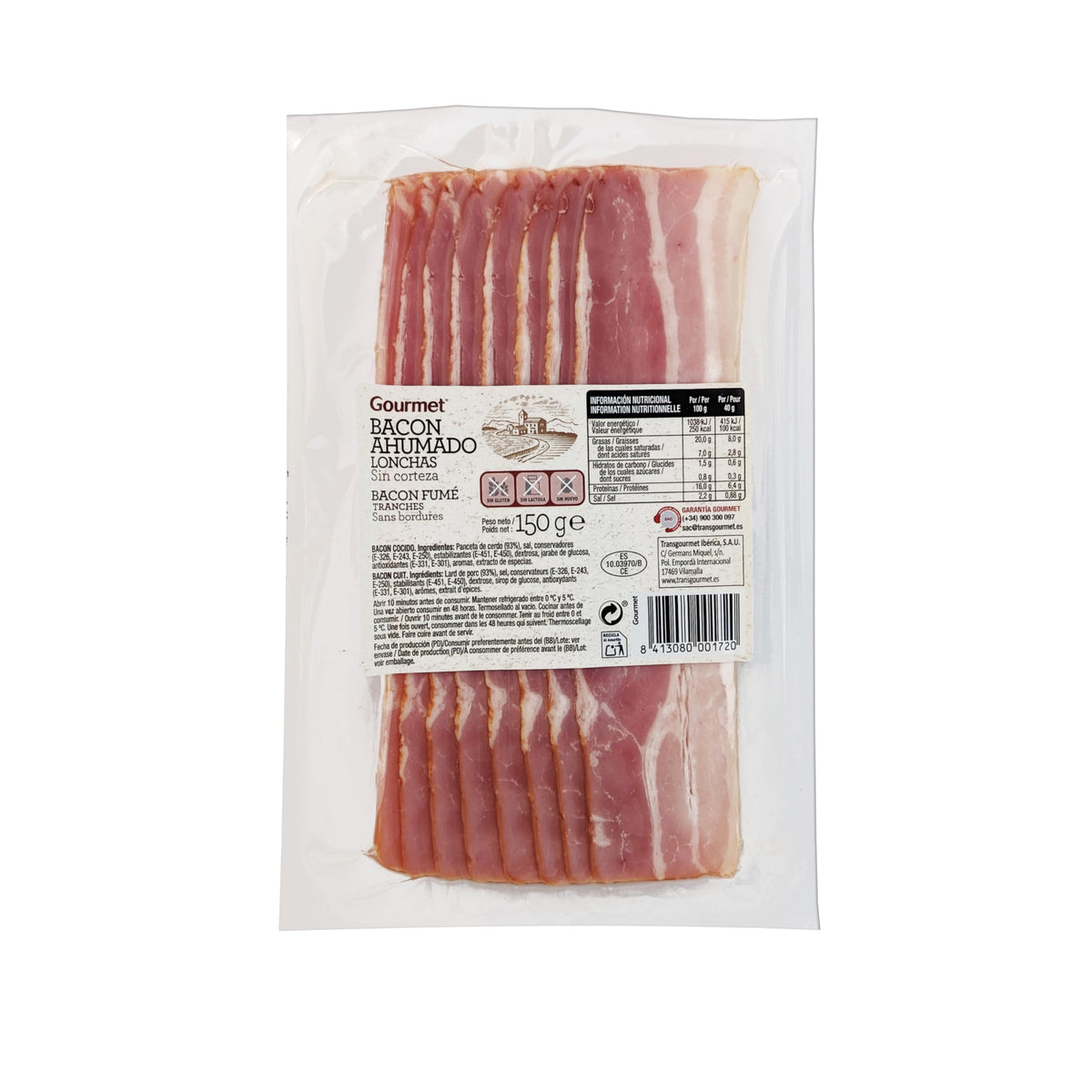 GOURMET BACON LONCHAS 150 G