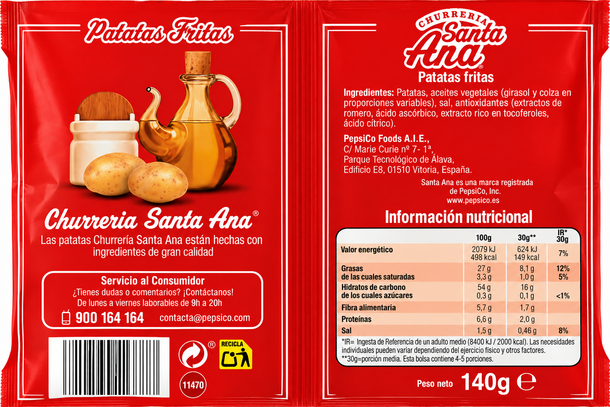 PATATAS SANTA ANA 140GR