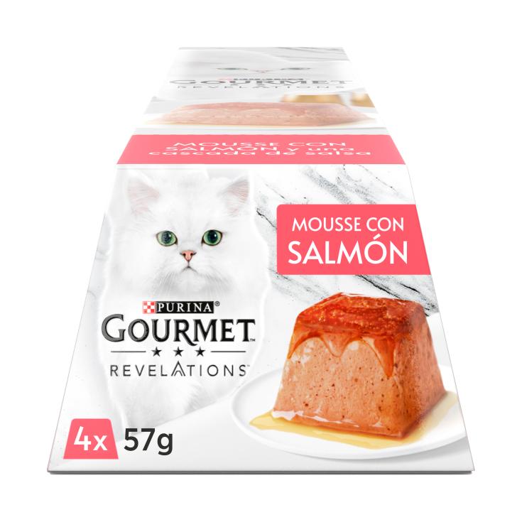 PURINA GOURMET REVELATIONS MOUSSE SALMON PACK 4X57GR