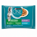 PURINA ONE GATO INDOOR LAMINAS ATUN Y TERNERA PACK 4 X 85GR