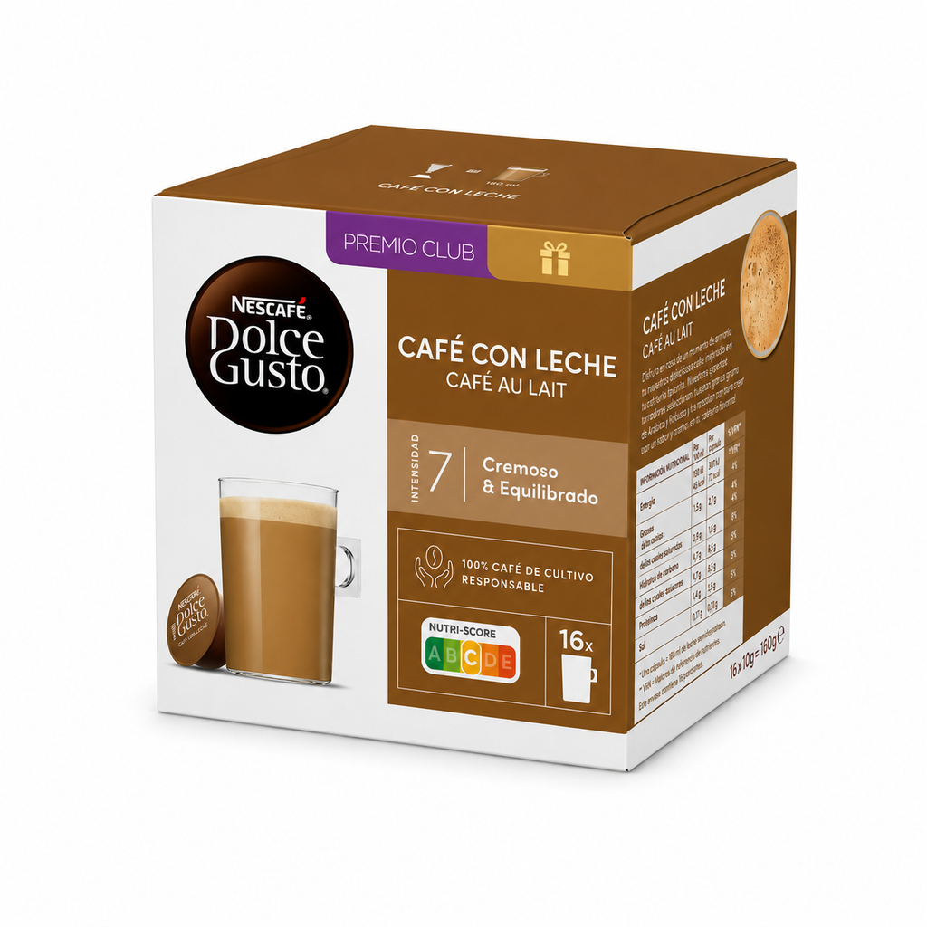 Dolce Gusto Nescafe Cafe/leche 16caps