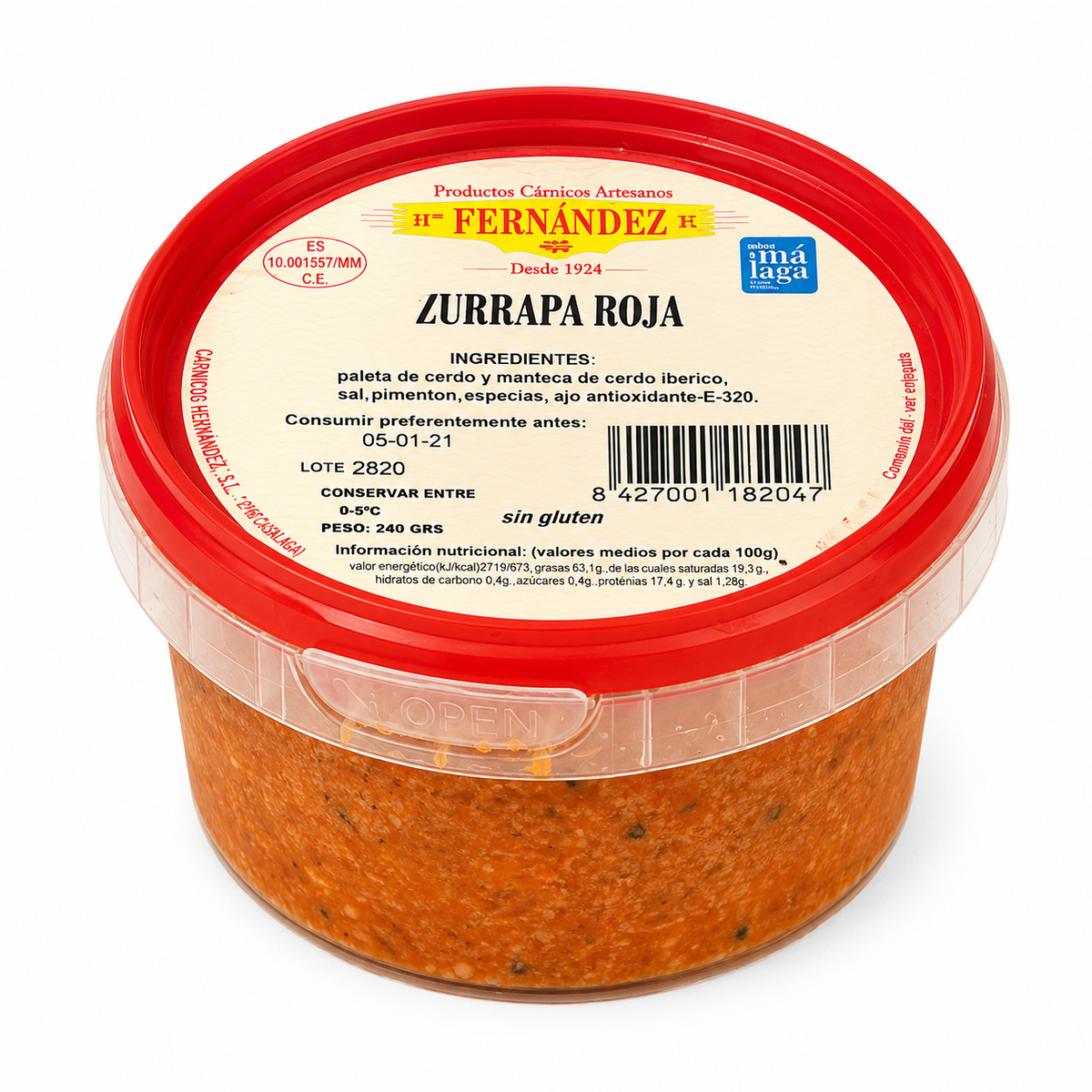 ZURRAPA ROJA FERNANDEZ 240GR