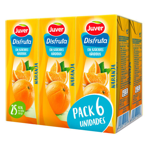 JUVER DISFRUTA NARANJA 6X 200 ML