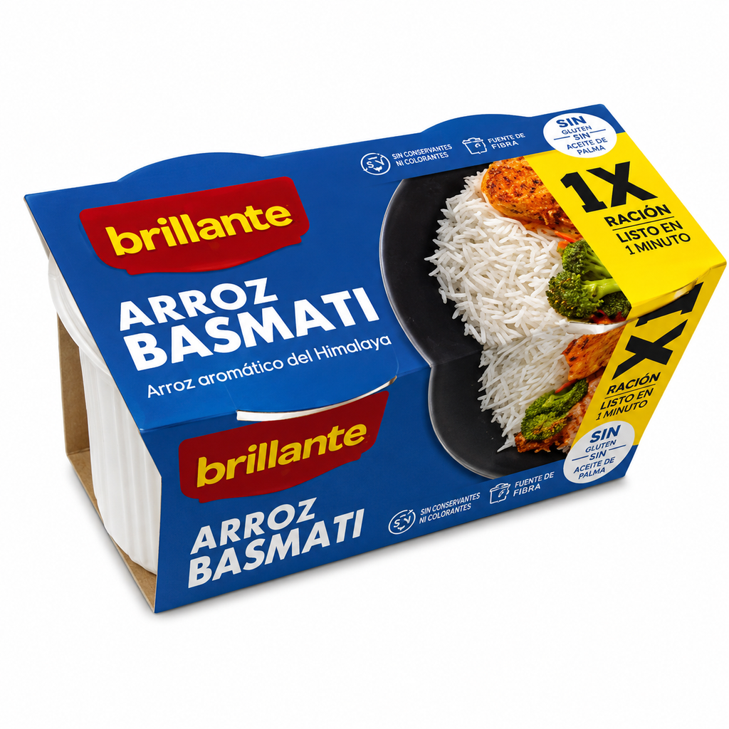 BRILLANTE ARROZ BASMATI FORMATO XL PACK 2 X 200GR