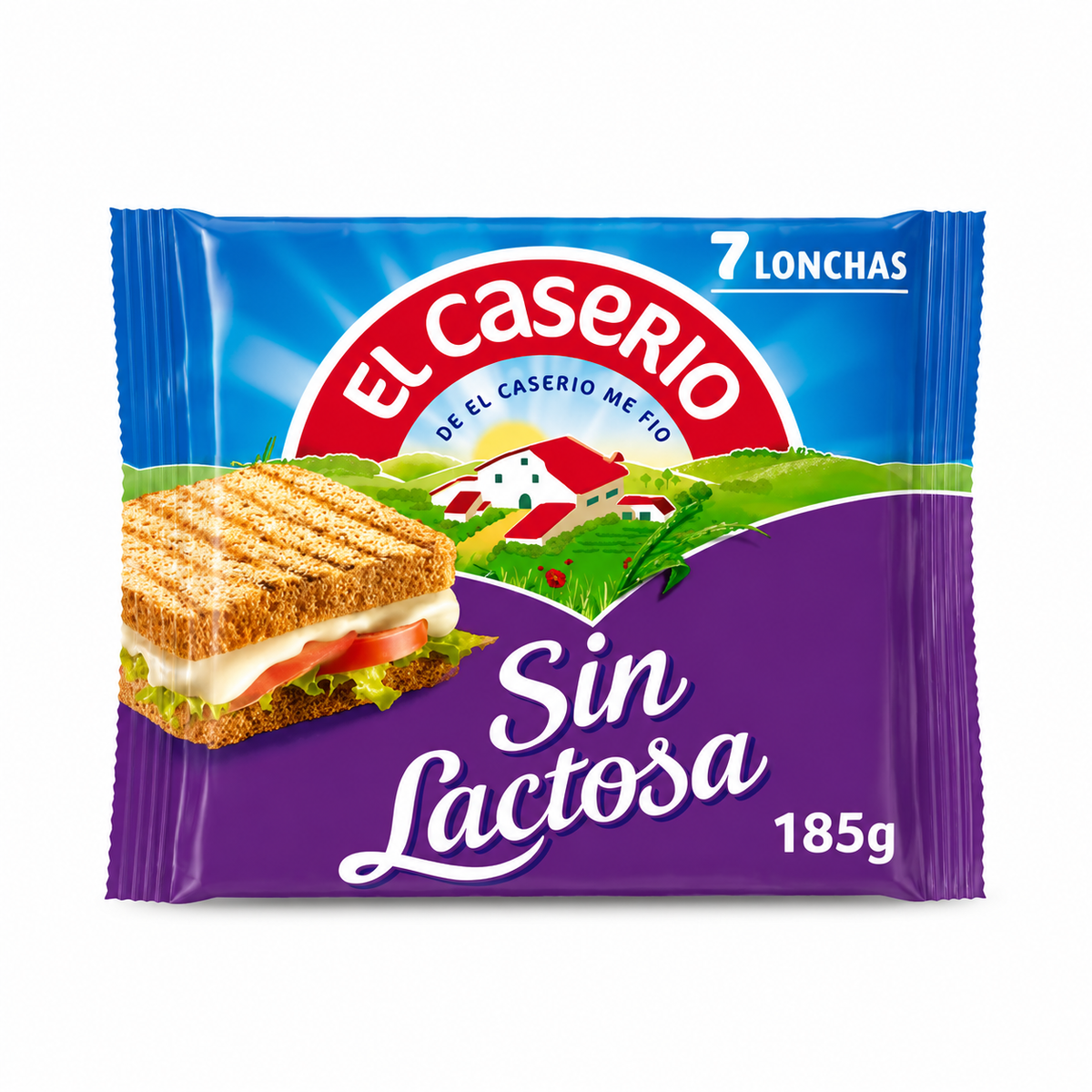 EL CASERIO LONCHAS SIN LACTOSA 7 LONCHAS 185GR