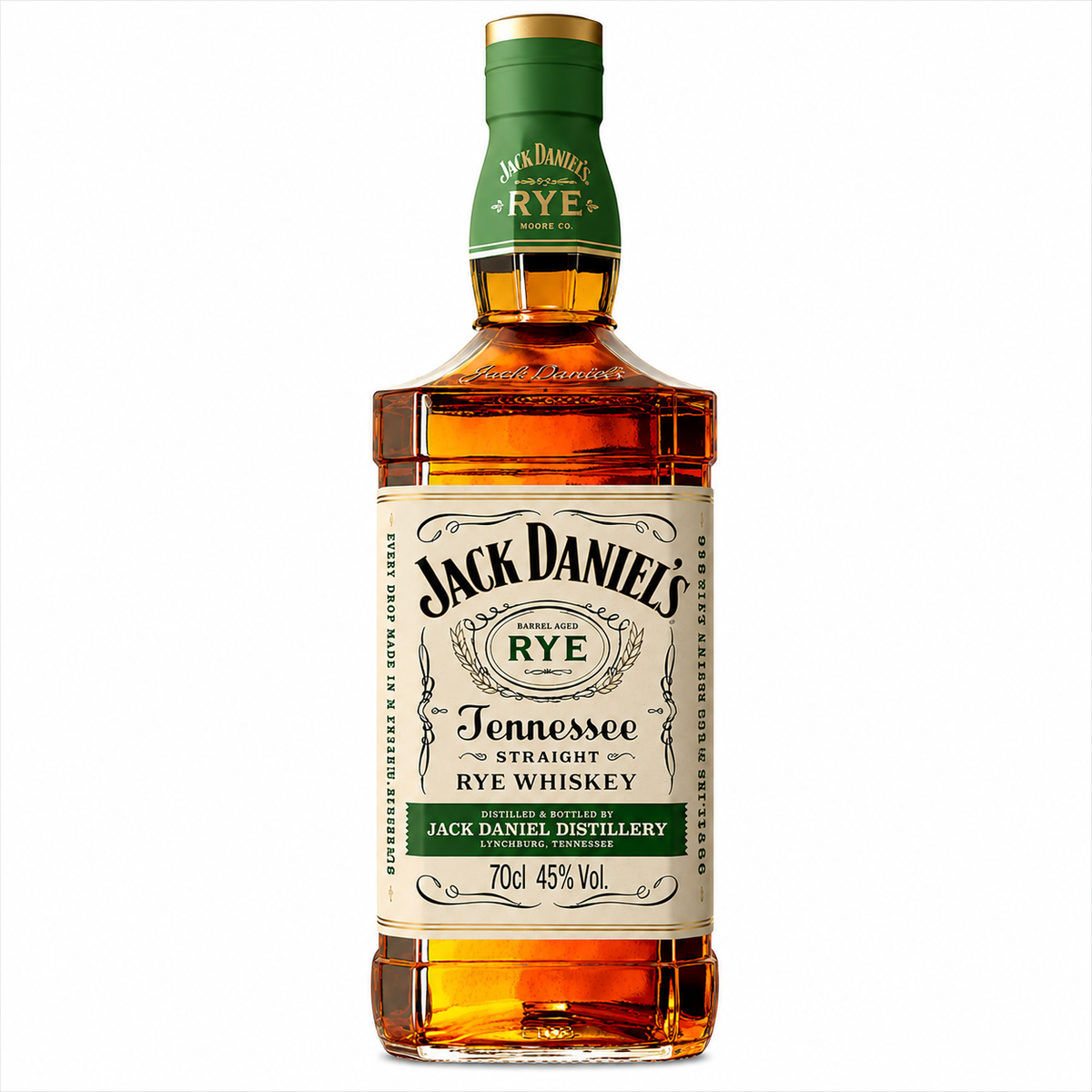 -D JACK DANIELS RYE WHISKY 70CL
