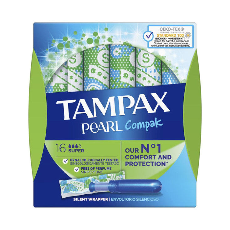 TAMPAX COMPAK PEARL SUPER 16 UND.
