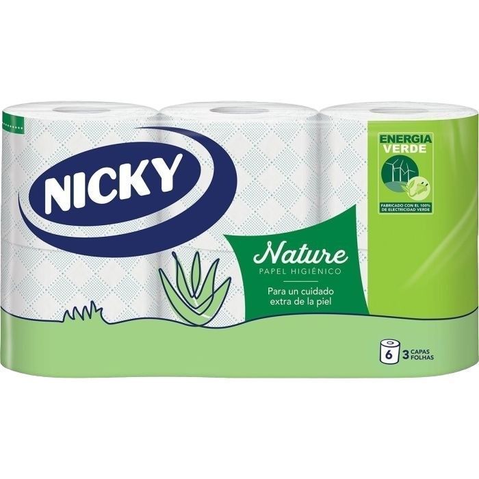 Papel Higien.nicky Nature Aloe Vera 6 Ud