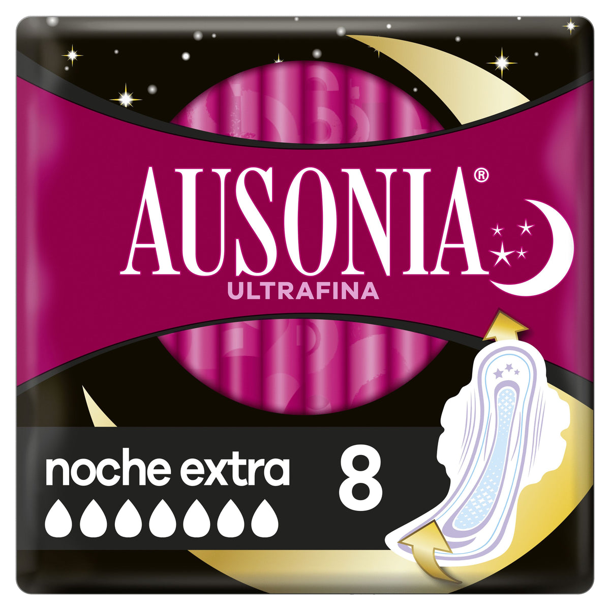 AUSONIA COMPRESA ALAS NOCHE EXTRA 7UD