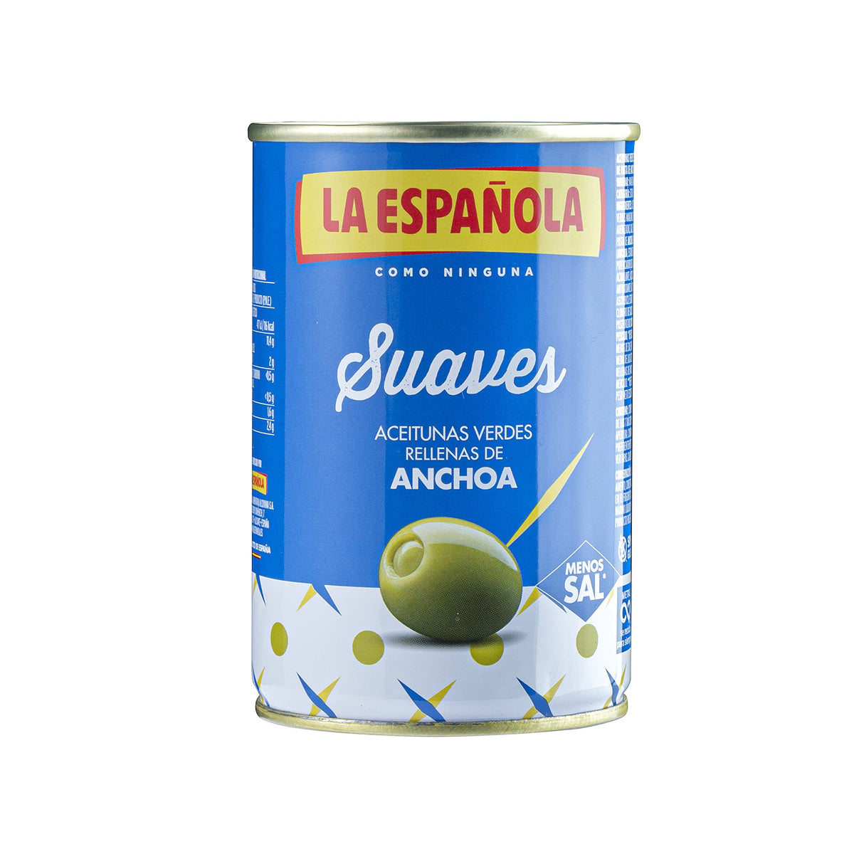 La Española Aceitunas Rellena de Anchoa Suave 300 g