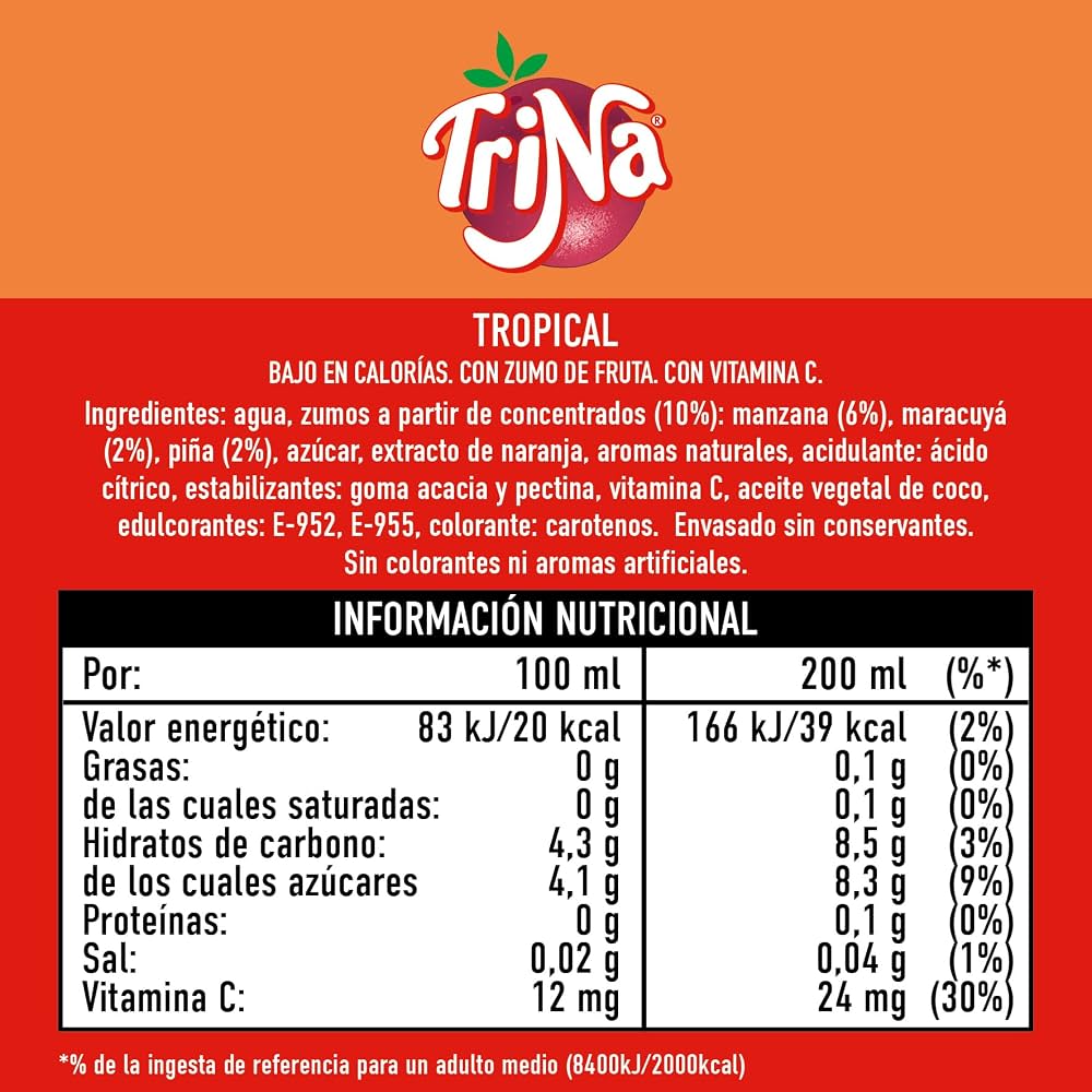 TRINA TROPICAL BOTELLA 1,5 L.