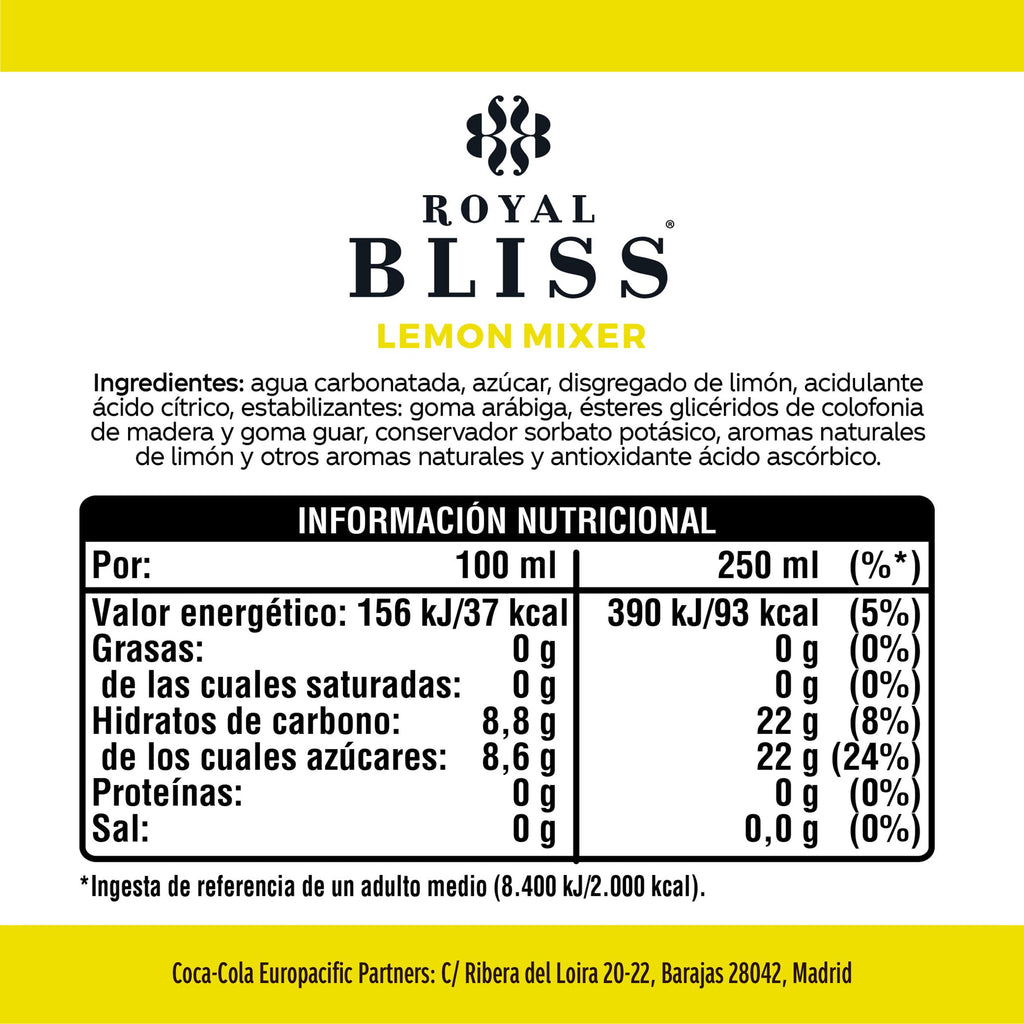 ROYAL BLISS LIMON TONICA LATA 250ML