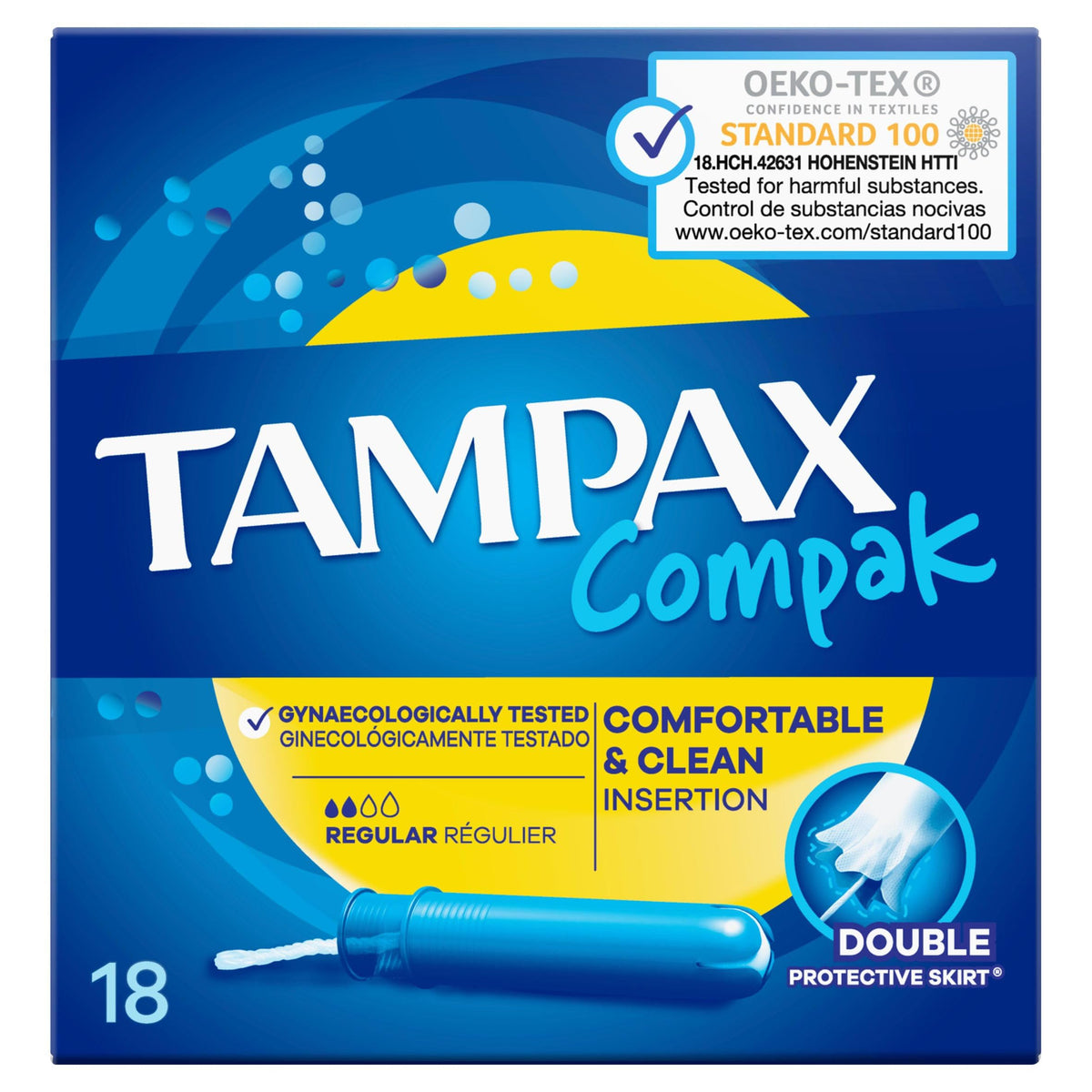 TAMPAX COMPAX REGULAR 18UNID