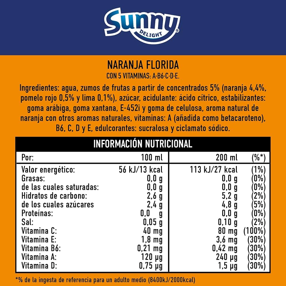 SUNNY DELIGHT FLORIDA 1.25L