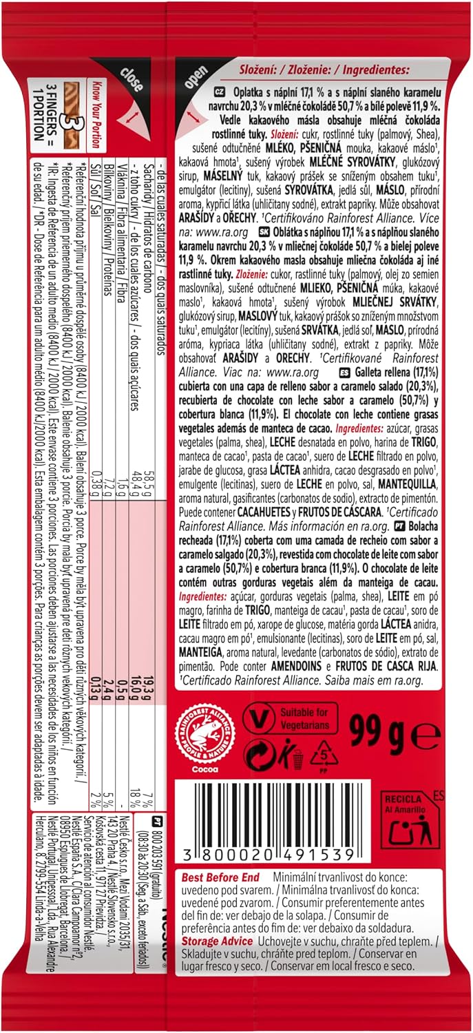 KIT KAT DOBLE CARAMELO TABLETA 100 GR