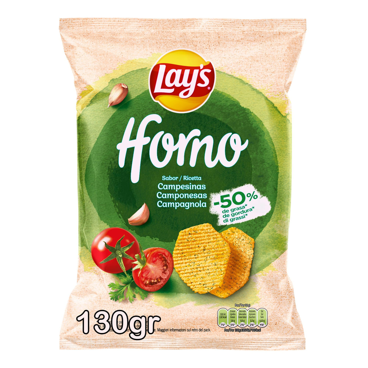 LAYS HORNO PATATAS CAMPESINAS 130GR