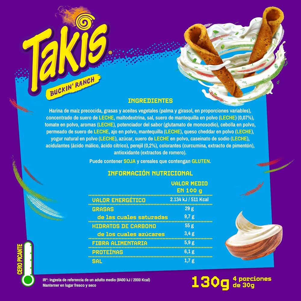 TAKIS BUCKIN RANCH 130GR