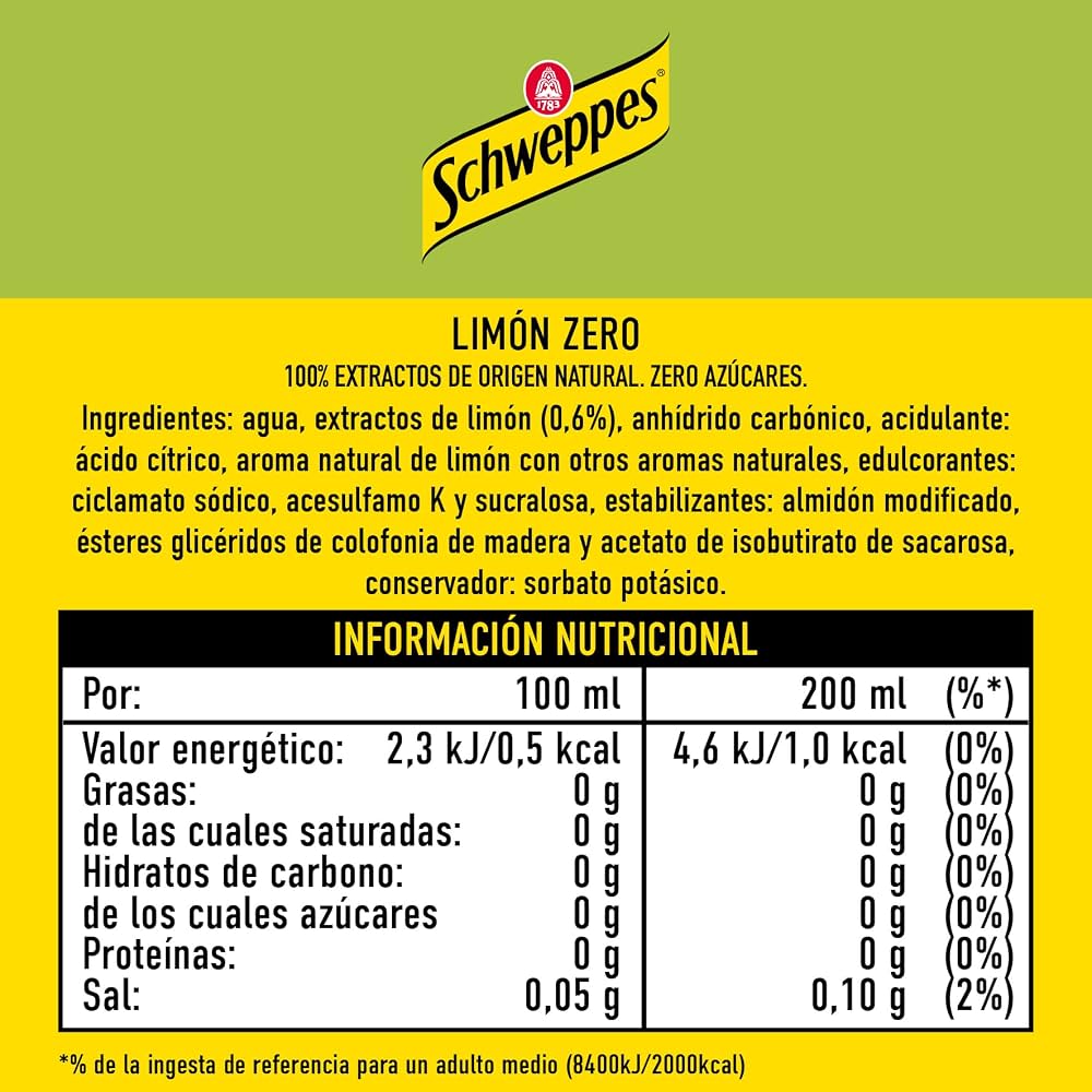 SCHWEPPES LIMON ZERO 33CL