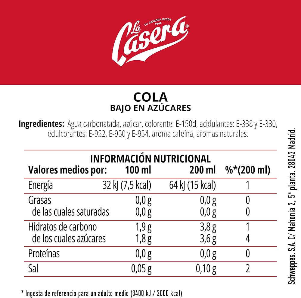 CASERA COLA LATA 33 CL.