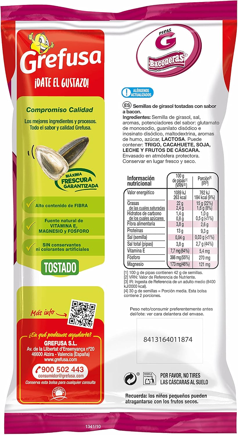 GREFUSA PIPAS BACON 100GR