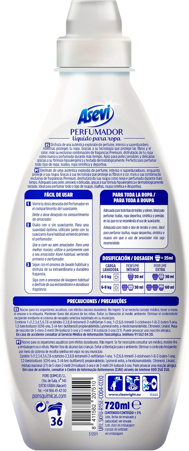 Asevi Perfumador Liquido Blue 720 ml