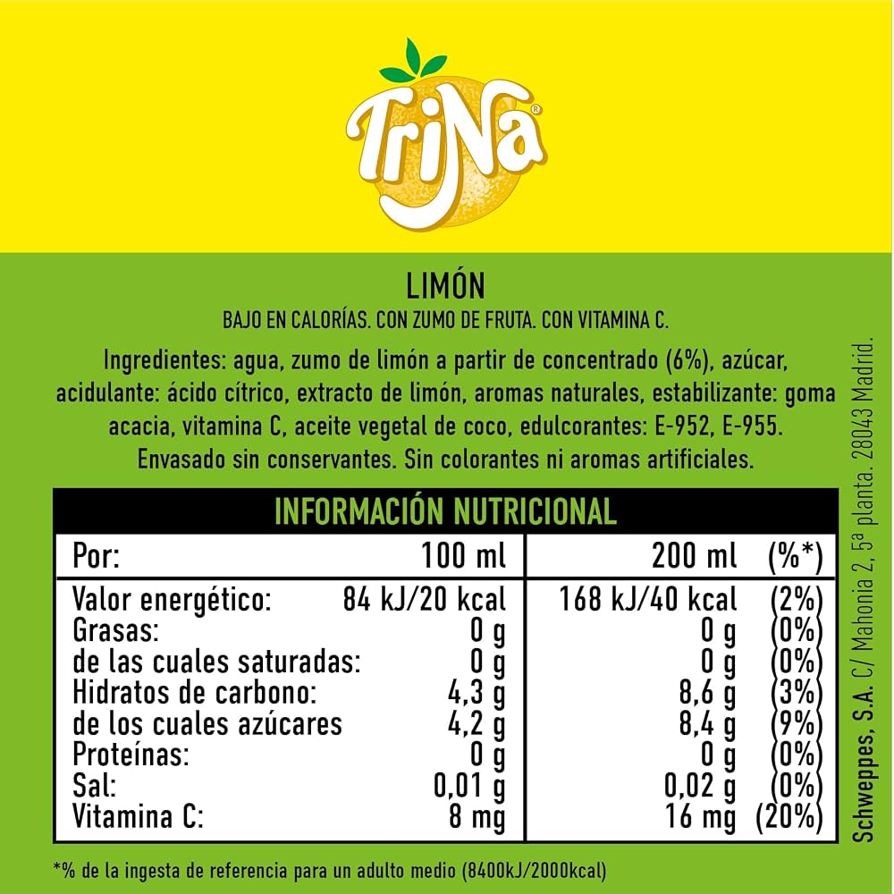 TRINA LIMON BOTELLA 1,5 L.