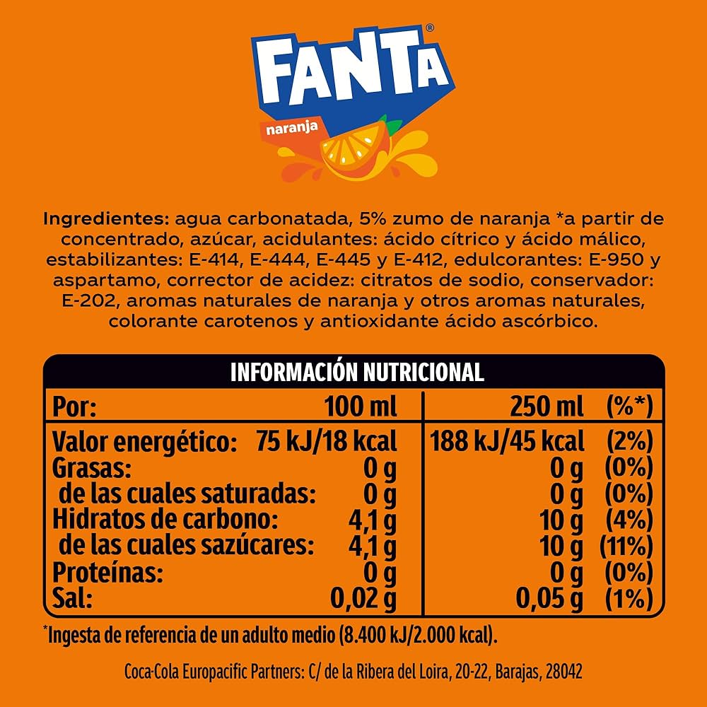 FANTA NARANJA LATA 200ML