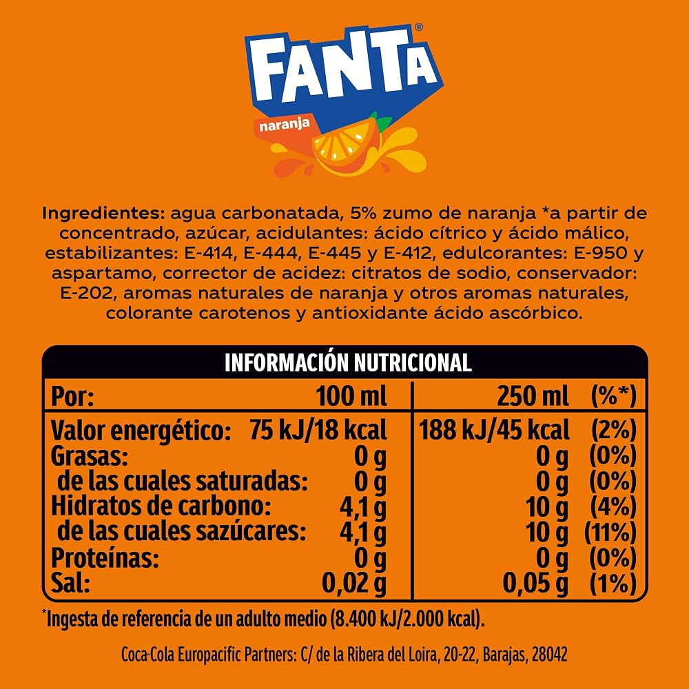 Fanta Naranja Botella 2 L