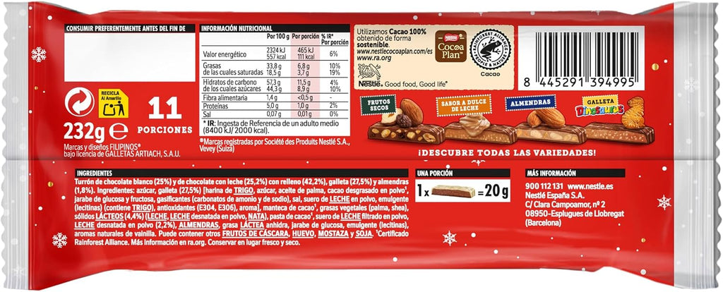 NESTLE EXTRAFINO TURRON FILIPINOS 232GR
