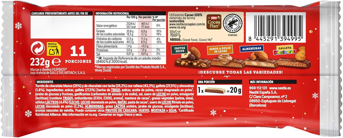 NESTLE EXTRAFINO TURRON FILIPINOS 232GR