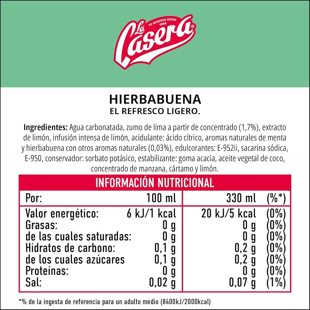 CASERA HIERBABUENA LATA 33 CL.