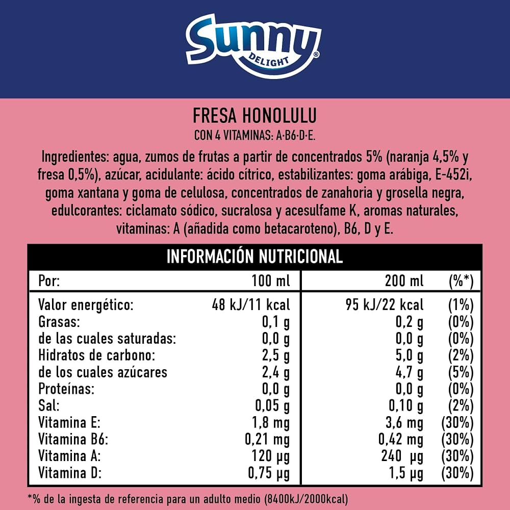 SUNNY DELIGHT FRESA 1.25L